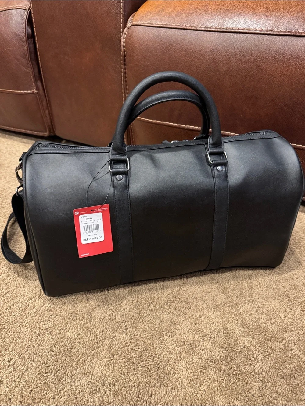 Black Jordan Duffel Bag
